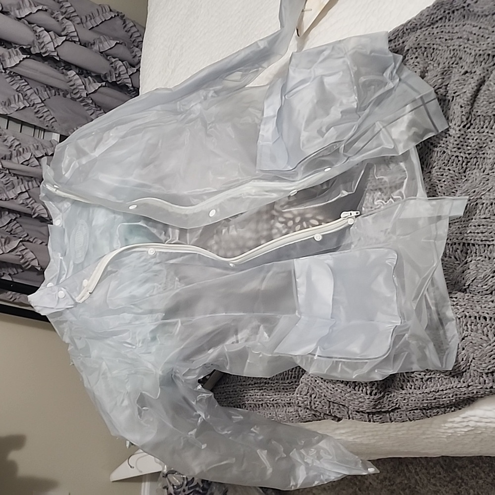Clear rain jacket